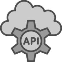 diseño de icono de vector de API