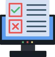 Online Survey Vector Icon Design