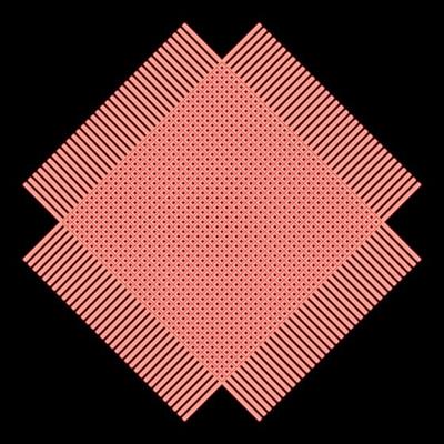 Neon grid from lines Symbol of fabric red color vector illustration image flat style