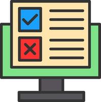 Online Survey Vector Icon Design