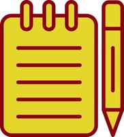 Taking Notes Vector Icon Design