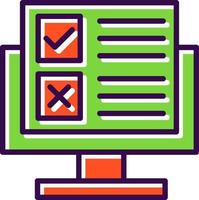 Online Survey Vector Icon Design