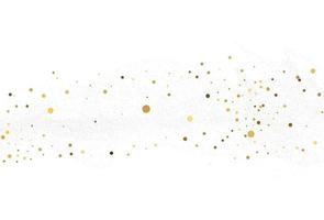 Light silver gold glitter confetti. Light background. vector