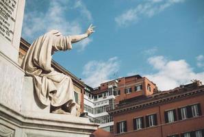 Italy, Rome, city center, sculptures and statute. photo