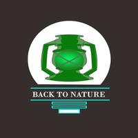 Adventurer's logo petromak lamp image vector