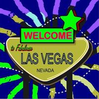 Lasvegas Abstrack illustration poster image vector