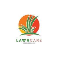 Lawn Care Icon Vector Logo Template Illustration Design