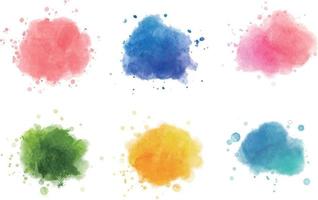 watercolor vector splashes, background for title and logo