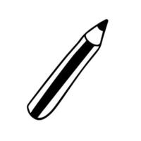 Pencil with a rubber drawing vector