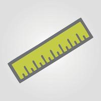 slotted common blade measure feet construction and renovation tool icon, home repair concept vector illustration