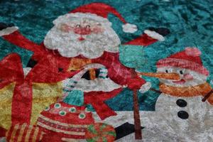 Complex design featuring Santa Claus and a snowman, used for various projects photo
