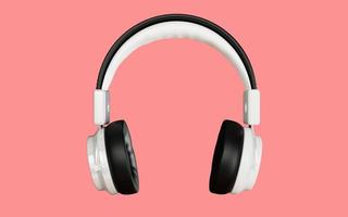 Headphones 3d rendering design for product mockup purposes photo