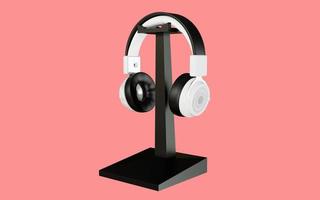 Headphones 3d rendering design for product mockup purposes photo