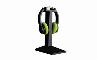 Headphones 3d rendering design for product mockup purposes photo