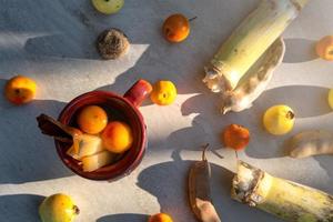 ponche de frutas. ponche de frutas de navidad es una infusion que se consume en mexico foto