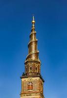 Helix spire of Church of Our Saviour in Copenhagen, Denmark photo