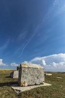 Medieval tombstones in Morine, near Pluzine in Bosnia and Herzegovina photo