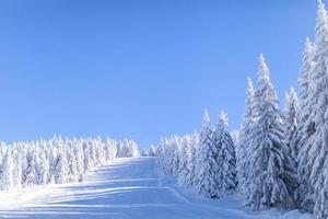 Mountain at winter photo