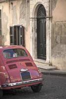 Vintage car on the italian street photo