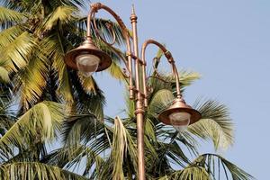 A Lamp post on the Roadside, Badami. photo