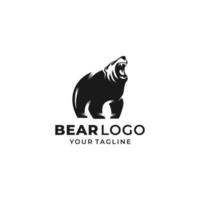 logotipo de oso salvaje vector