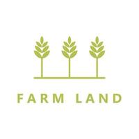 logotipo de granja, vector de logotipo de agricultura con plantilla de eslogan