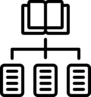 line icon for classification vector