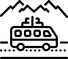 line icon for trips vector