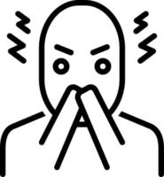 line icon for fears vector