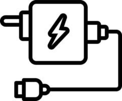 line icon for adaptor vector