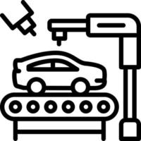 icono de línea para automoción vector