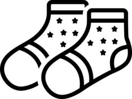 line icon for socks vector