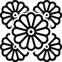 line icon for daisy vector