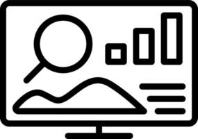 line icon for analysts vector