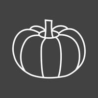 Unique Pumpkin Vector Line Icon