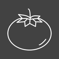 Unique Tomato Vector Line Icon