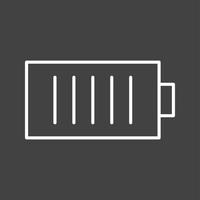 Unique Charging Cell Vector Line Icon