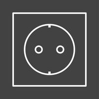 Unique Socket II Vector Line Icon