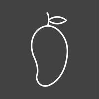 Unique Mango Vector Line Icon