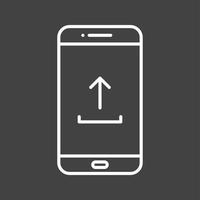 Unique Upload To Phone Vector Line Icon