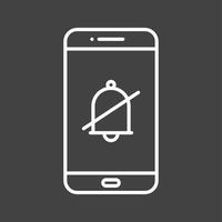 Unique Silent Alarm Vector Line Icon