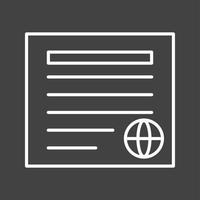 Unique Newspaper Vector Line Icon