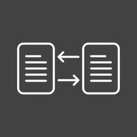 Unique File Transfer Vector Line Icon