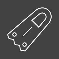 Unique Fins Vector Line Icon