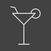 Unique Cocktail Vector Line Icon