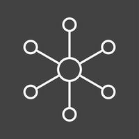 Unique Molecular Structure II Vector Line Icon