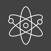 Unique Atomic Structure II Vector Line Icon