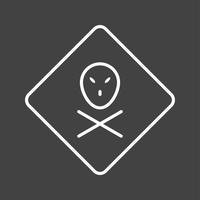 Unique Hazard Vector Line Icon