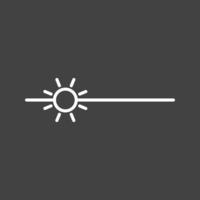 icono de línea de vector de brillo único