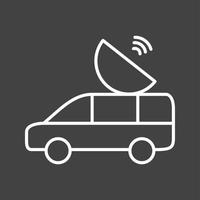 Unique Vehicle Vector Line Icon